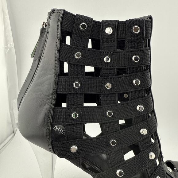 Michael Kors Sherry Women's 8M Open Toe Leather Studded Gladiator Sandals NWB - Picture 3 of 14